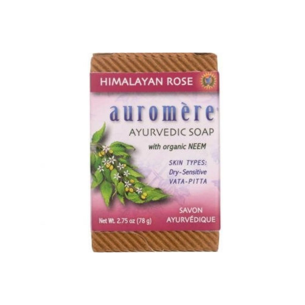 Auromère Himalayan Rose Ayurvedic Soap